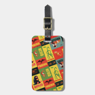 Fantastiska Beaster Vintage Mönster Bagagebricka