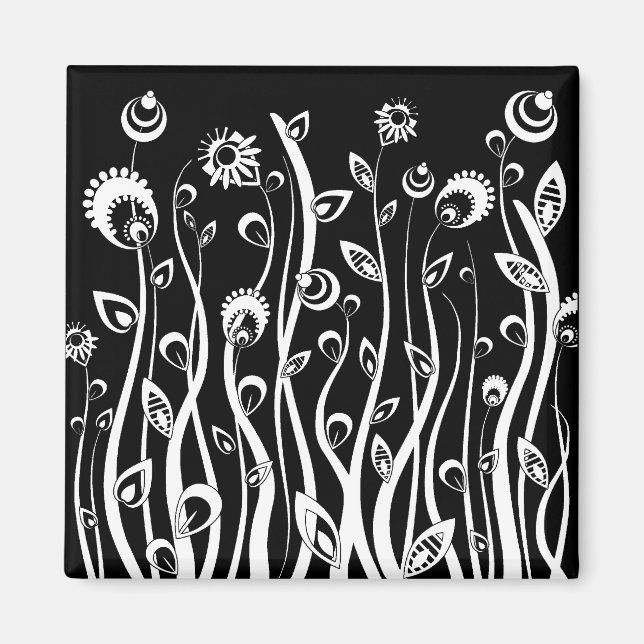 fantastiska blommor magnet (Framsidan)