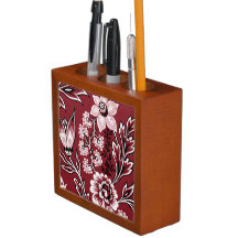 Fantastiska blommor (Maroon)