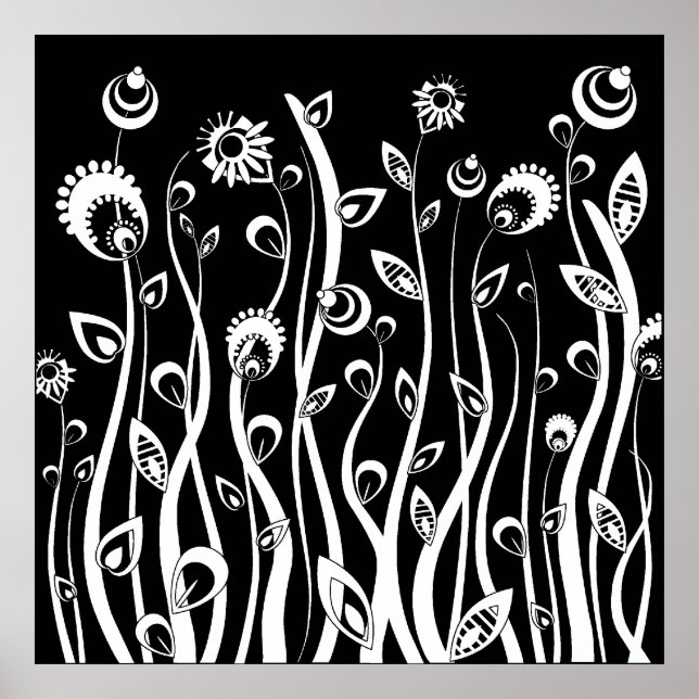 fantastiska blommor poster (Framsidan)