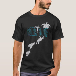 Fantastiska Bora Bora Havssköldpaddor Scuba Dyknin T Shirt
