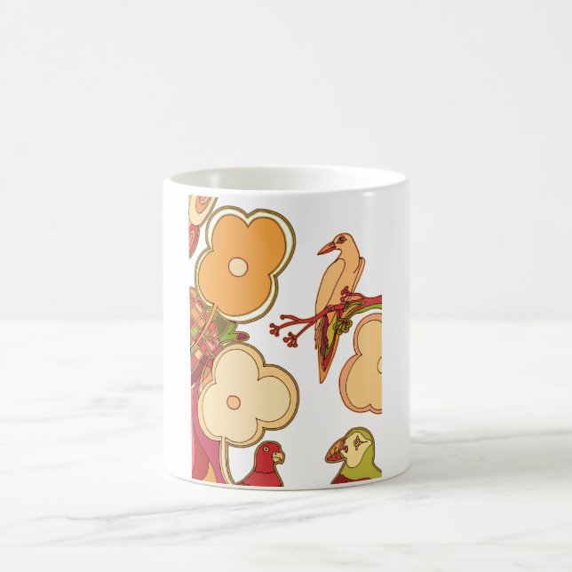 Fantastiska Fåglar Kaffemugg (Center)