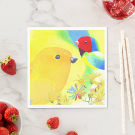 Fantastiska fåglar pappersservett