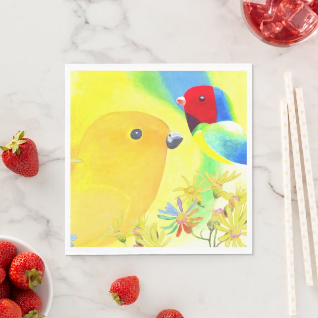 Fantastiska fåglar pappersservett (Insitu)