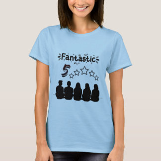Fantastiska fem familjevänner t shirt