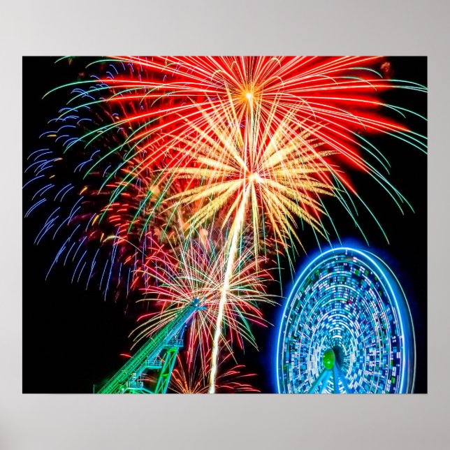 Fantastiska Fireworks-Poster Poster (Framsidan)