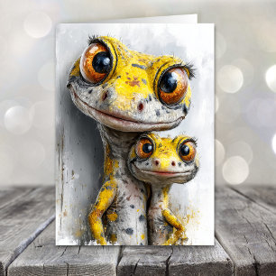 Fantastiska Geckos Fars Dag Helgkort