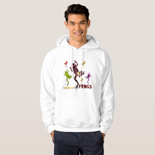 fantastiska grodor hoodie (Hel framsida)