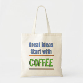 Fantastiska idéer börjar med kaffeträja tygkasse