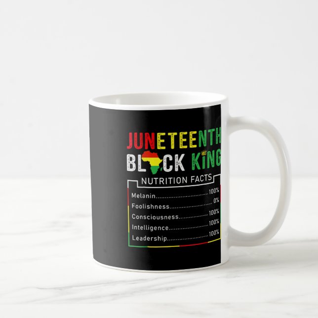 Fantastiska Juneteenth Svarta Kung Melanin Fars Da Kaffemugg (Höger)