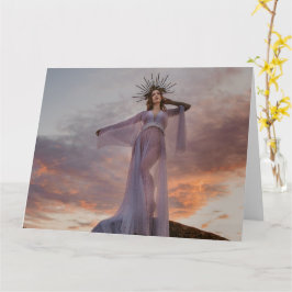 fantastiska kvinnor som står på hälsningskort i st kort