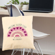 Fantastiska Lärare Grejer Boho Regnbåge Personlig