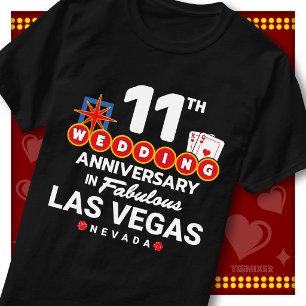 Fantastiska Las Vegas 11-års bröllopspar T Shirt