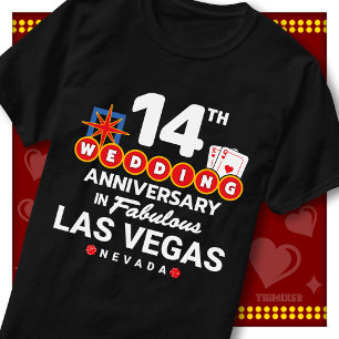 Fantastiska Las Vegas 14-års bröllopspar T Shirt