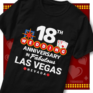 Fantastiska Las Vegas 18-års bröllopspar T Shirt