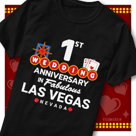 Fantastiska Las Vegas 1-års bröllopspar T Shirt