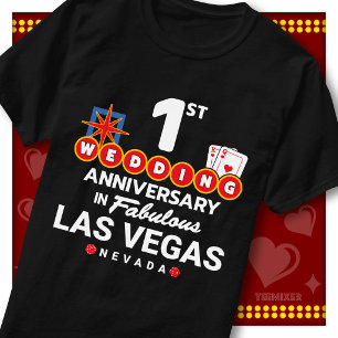 Fantastiska Las Vegas 1-års bröllopspar T Shirt