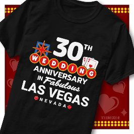 Fantastiska Las Vegas 30-årsjubileum Paret som Gif T Shirt
