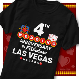 Fantastiska Las Vegas 4-års bröllopspar T Shirt