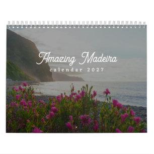 Fantastiska Madeira Portugal Landskapsvyer Kalender