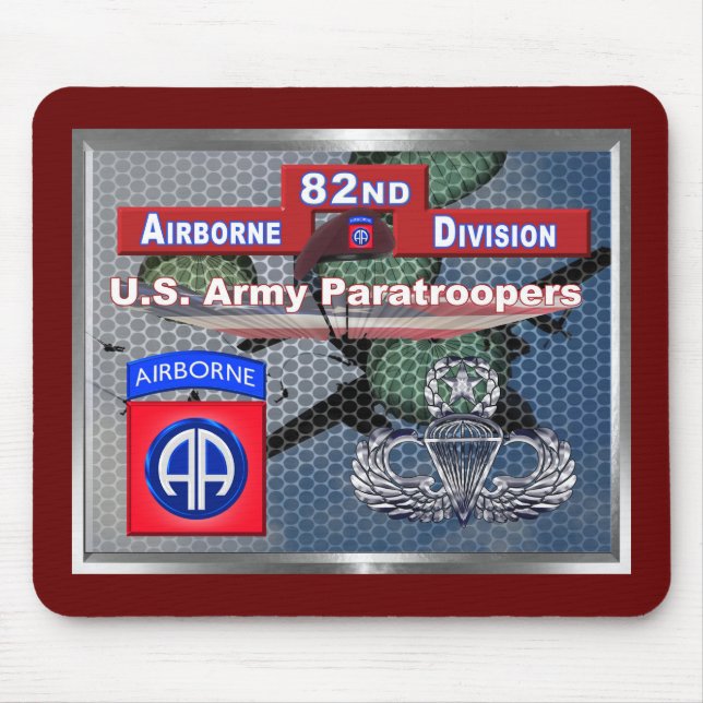 Fantastiska Master Jump Wings 82nd Airborne Divisi Musmatta (Framsidan)