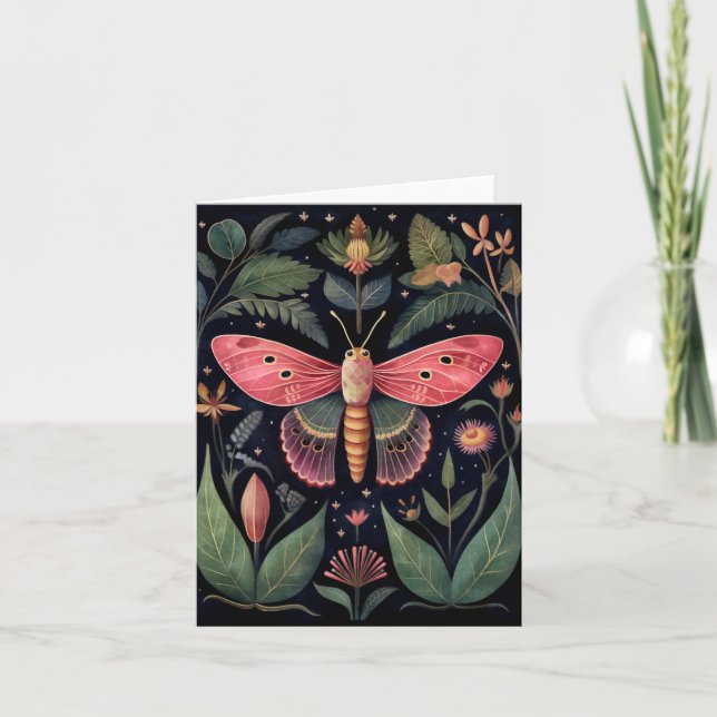 Fantastiska Moth-kort Helgkort (Framsida)