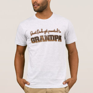 Fantastiska pappor befordras till morfar i läderst t shirt