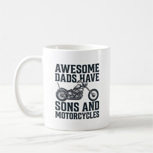 Fantastiska Pappor Har Söner och Motorcyklar Desig Kaffemugg