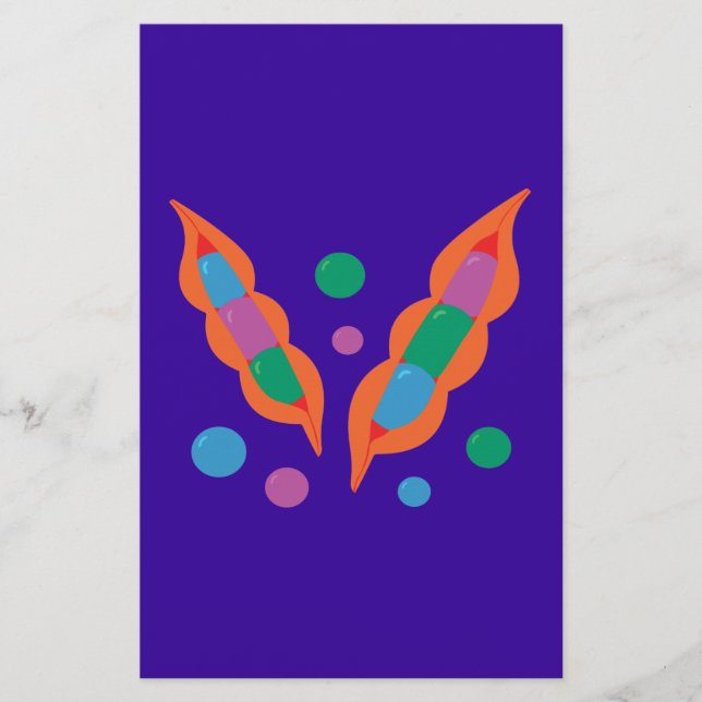 Fantastiska peapoder brevpapper (Framsida)