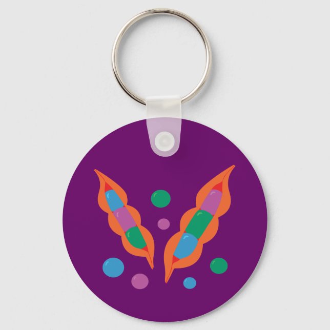 Fantastiska peapoder nyckelring (Framsida)