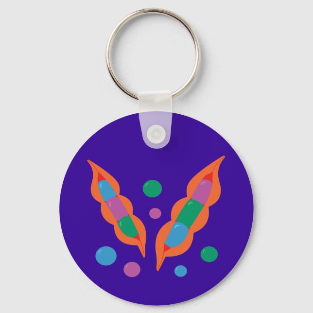 Fantastiska peapoder nyckelring (Framsida)