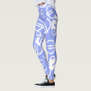Fantastiska pengar euro dollar mönster leggings