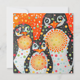Fantastiska Penguins Julkort