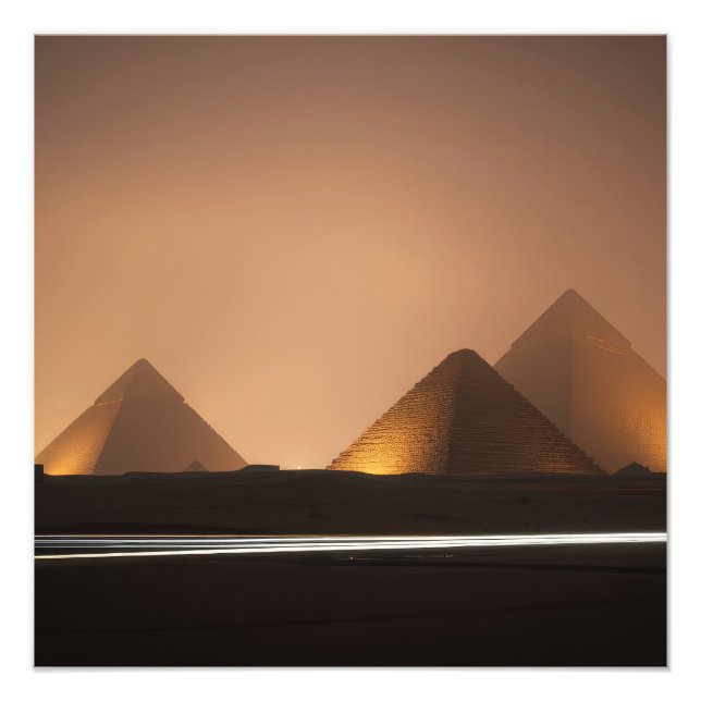 Fantastiska pyramider fototryck (Framsidan)