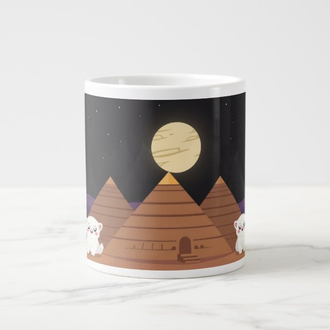 Fantastiska pyramider  jumbo mugg (Framsidan)