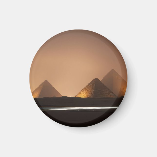 Fantastiska pyramider magnet (Framsidan)
