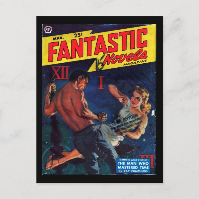 Fantastiska romaner - 1950.37_Pulp Art Vykort (Framsida)