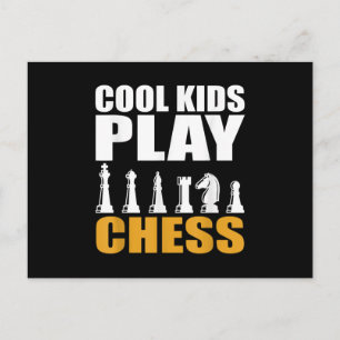 Fantastiska Schack Kids Schackpjäs Flickor Pojkar Vykort