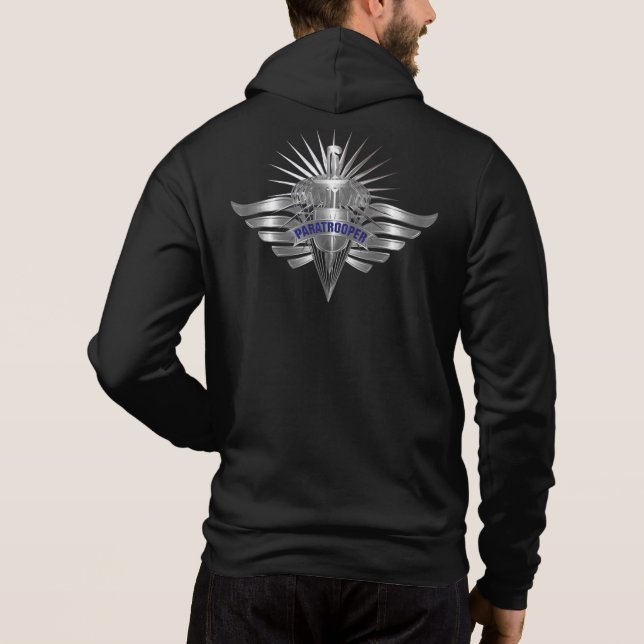 Fantastiska specialdesignade vingar för fallskärms t shirt (Baksida)