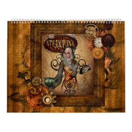 Fantastiska steampunktformar kalender