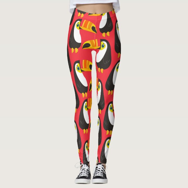 Fantastiska tukanfåglar leggings (Framsida)