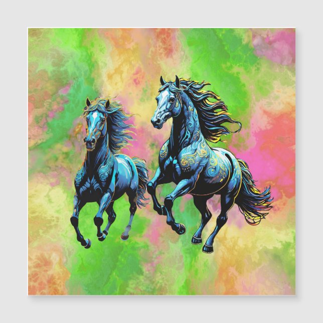 Fantastiska två Galloping Horses (Framsida)