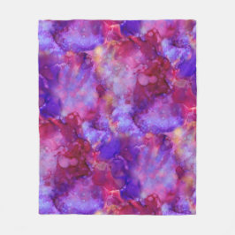 fantastiska vattenfärger, varma toner: fleece filt