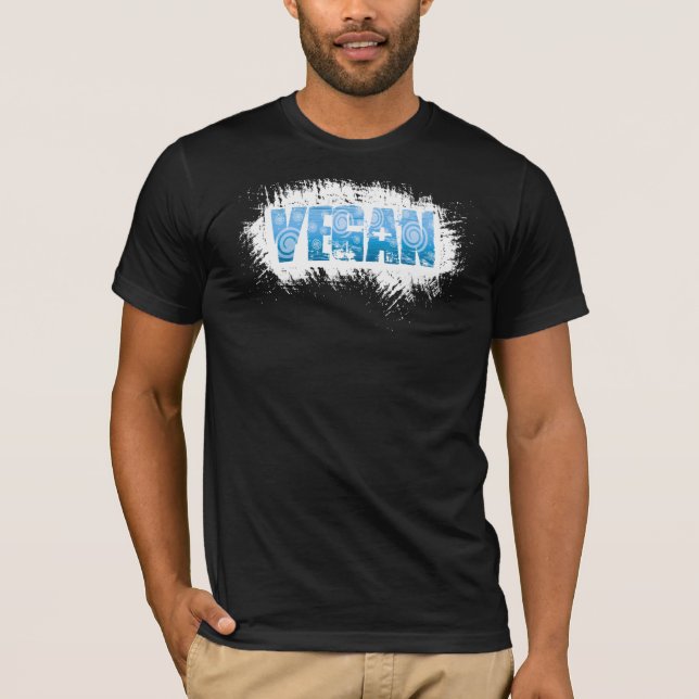 Fantastiska Veganblått T Shirt (Framsida)