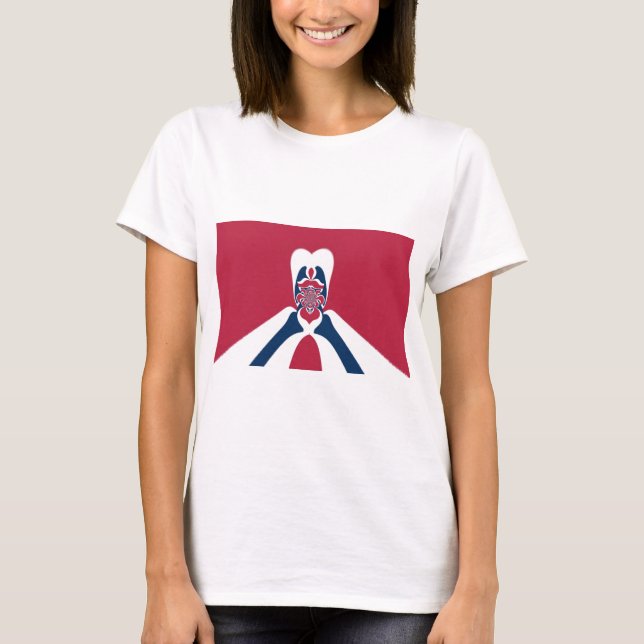 Fantastiskt Abstrakt E.T. Konsttryck Tee (Framsida)