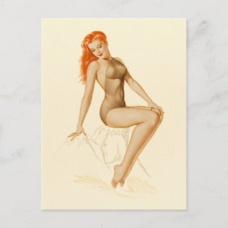 Fantastiskt! Alberto Vargas pin up-konst Vykort