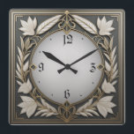 Fantastiskt Art Deco Fyrkantig Klocka<br><div class="desc">Underbar klockdesign. Du kommer att kärlek det som andra. Du kan fritt använda den här designen för andra produkter som du gillar eller anpassa och lägga till texten. Följ mig för mer. Tack. Ha en trevlig dag.</div>