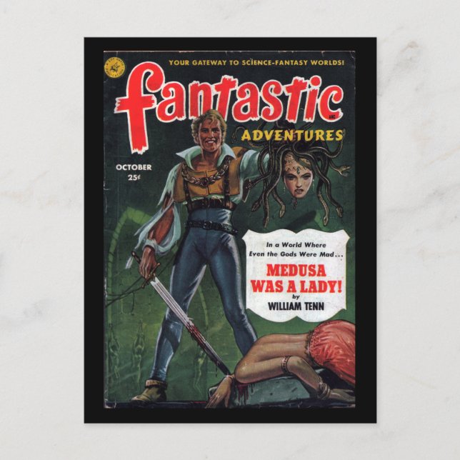 Fantastiskt Äventyr - 1951-10_Pulp Art Vykort (Framsida)