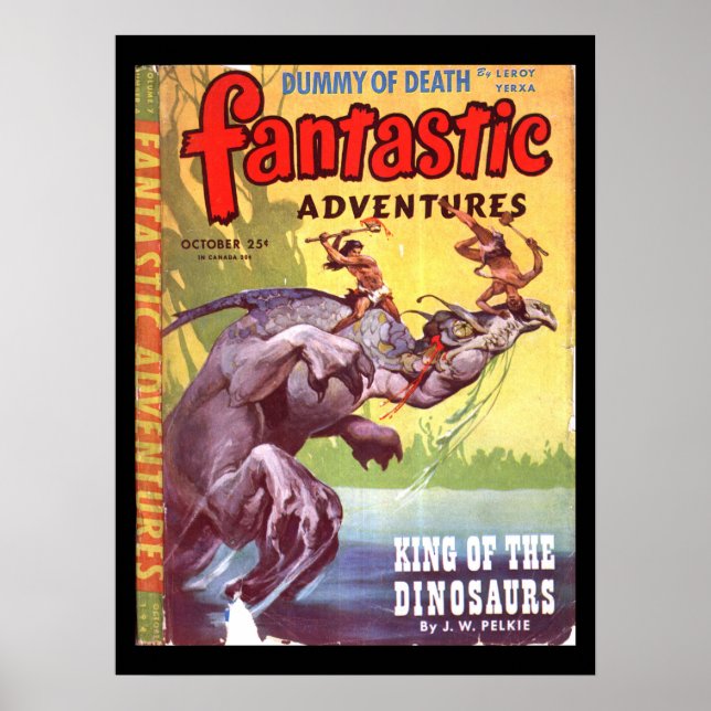 Fantastiskt Äventyr v07 n04 (okt 1945)_Pulp Art Poster (Framsidan)