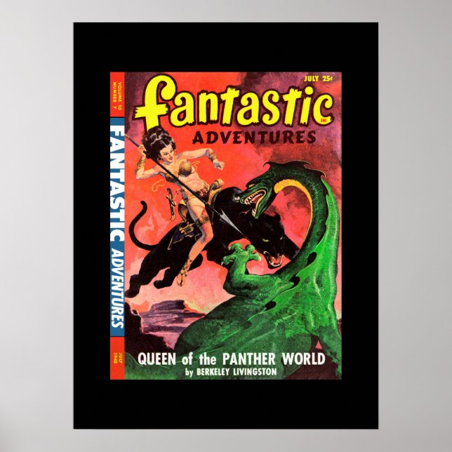 Fantastiskt Äventyr v10 n07 (1948-07.Ziff-Davis)_ Poster (Framsidan)